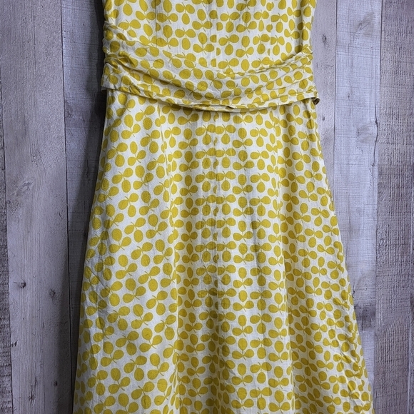 Boden Yellow Sleeveless Linen/Cotton Dress. Size 6 - Picture 7 of 15